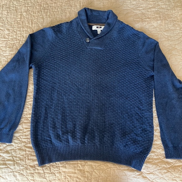 Men's Joseph Abboud Knit Button Shawl Sweater - Size XL - Picture 1 of 3